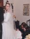 Rebekah Beohler and Susan Brock were pinning up my bustle hem so I wouldn't be trampled on.